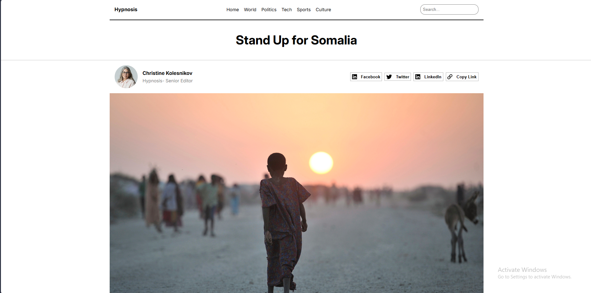 Responsive Blog Layout Screenshot